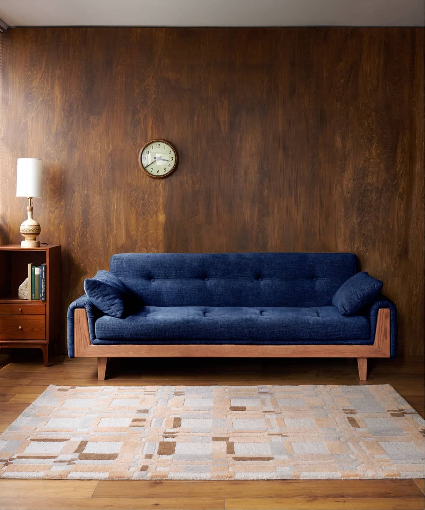 大型商品》WINDAN SOFA W1920 2nd NAVY ウィンダンソファ（ソファ