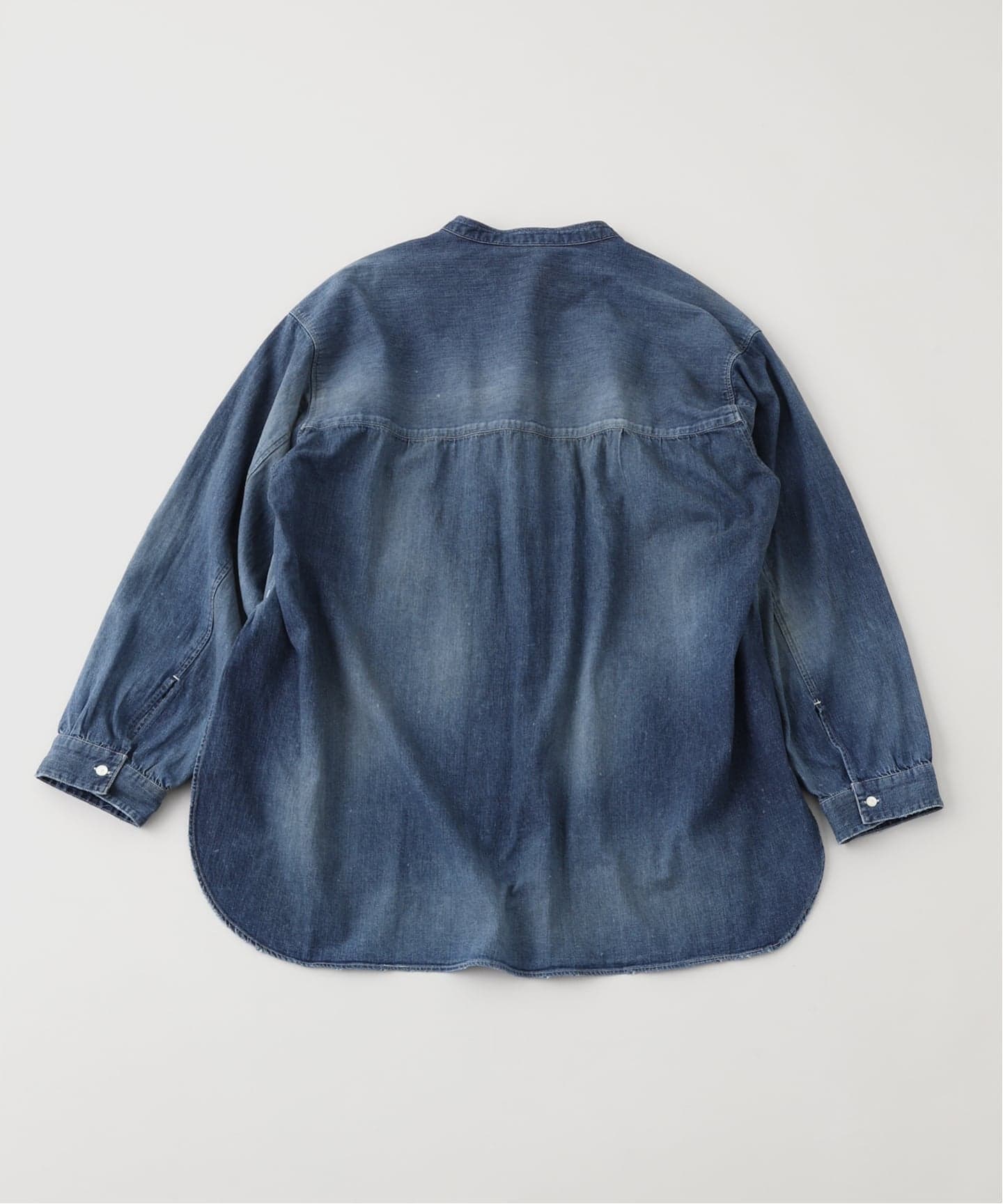 ANCELLM / アンセルム DENIM BAND COLLAR SHIRT（シャツ／ブラウス