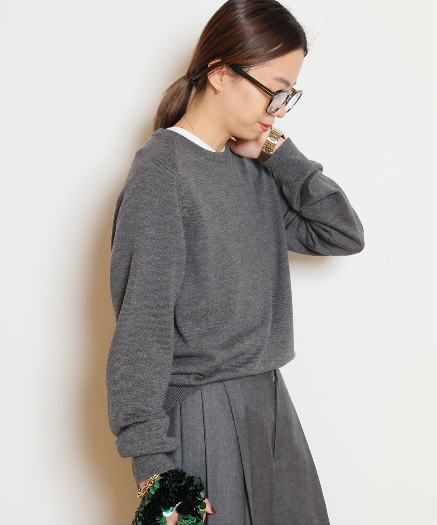 WISH クルーネックプルオーバー（ニット／セーター）｜MUSE de