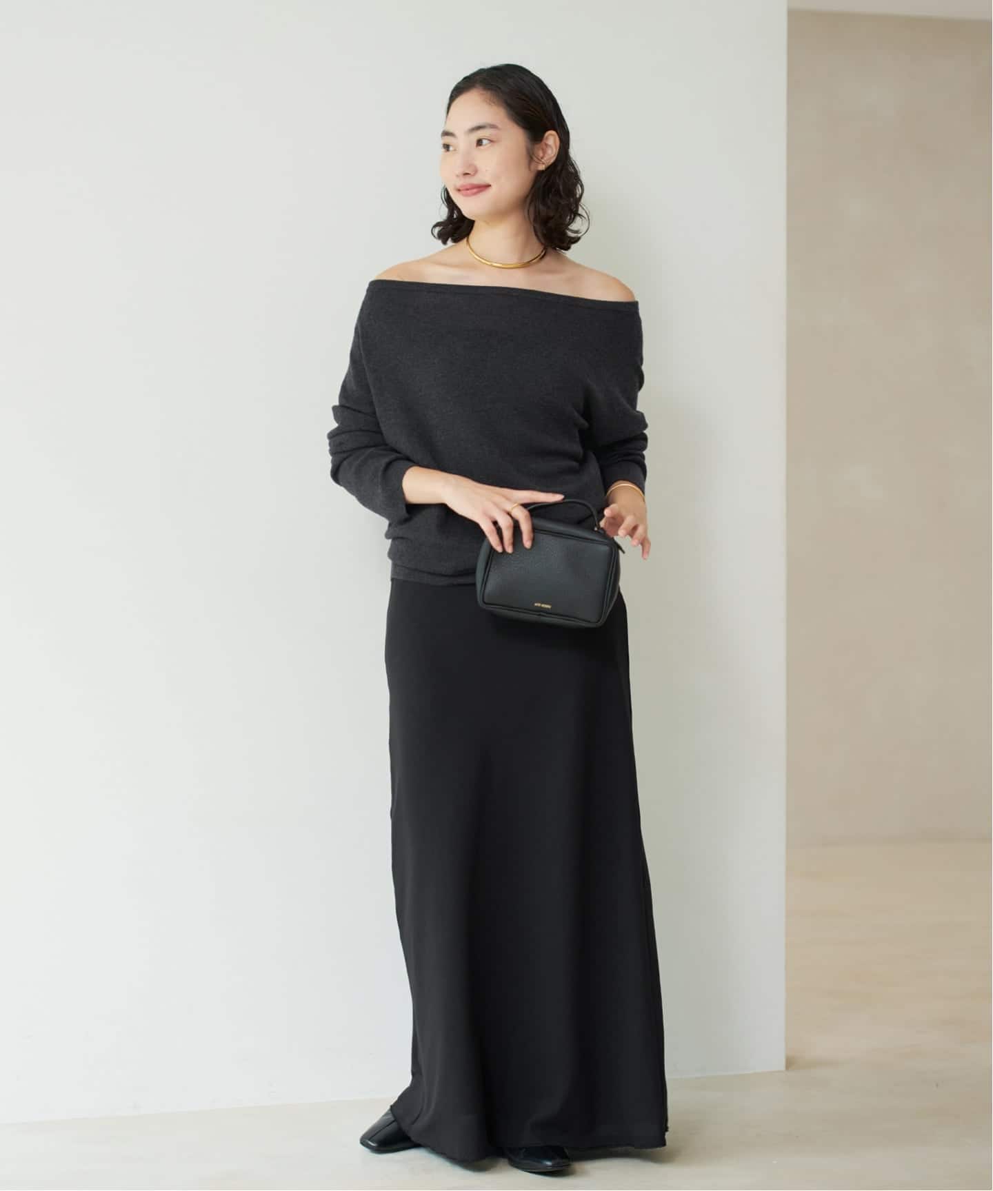 追加》Off shoulder slit ニット 3（ニット／セーター）｜Plage