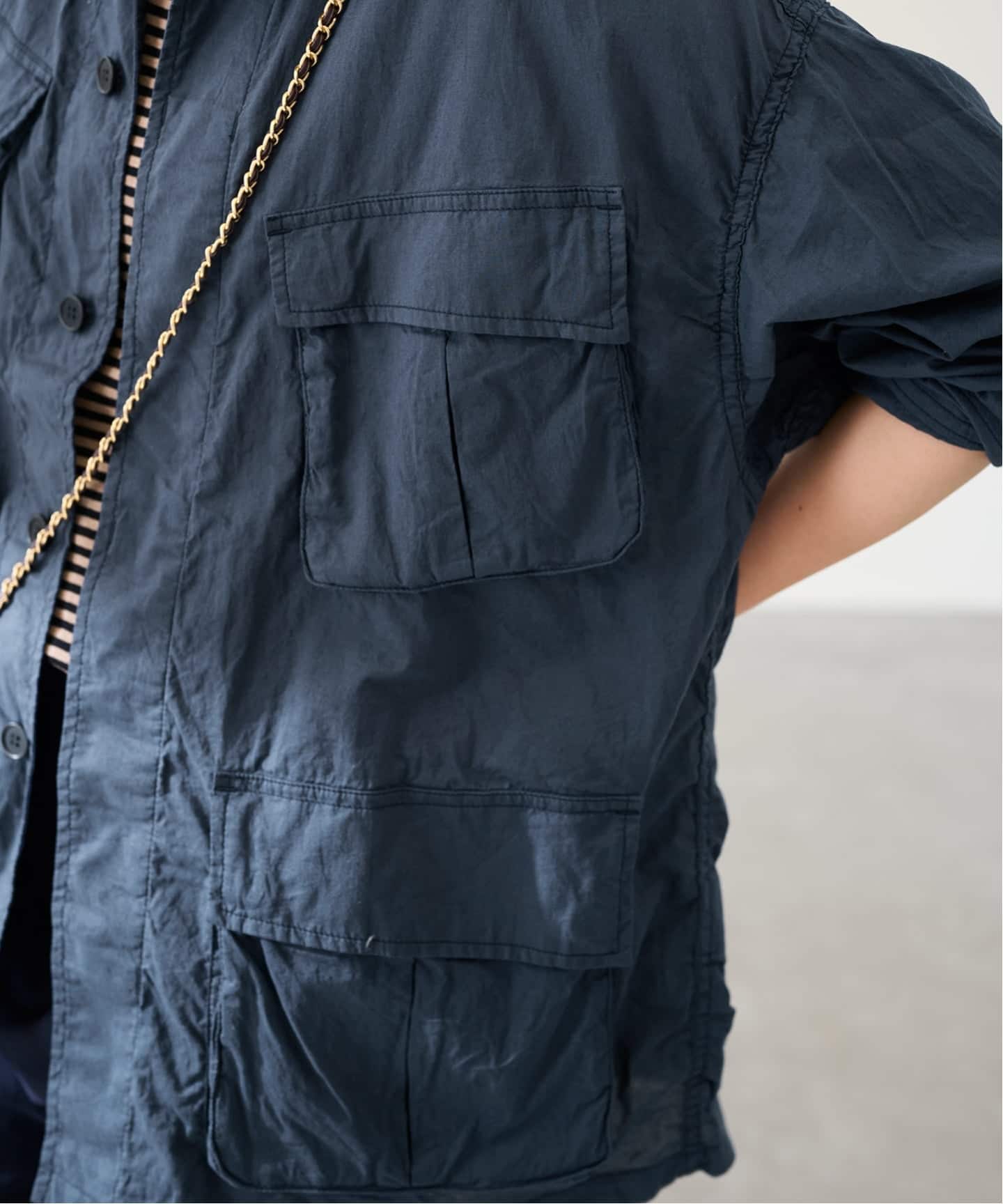 ≪予約≫ローンワッシャーミリタリージャケット（ミリタリー