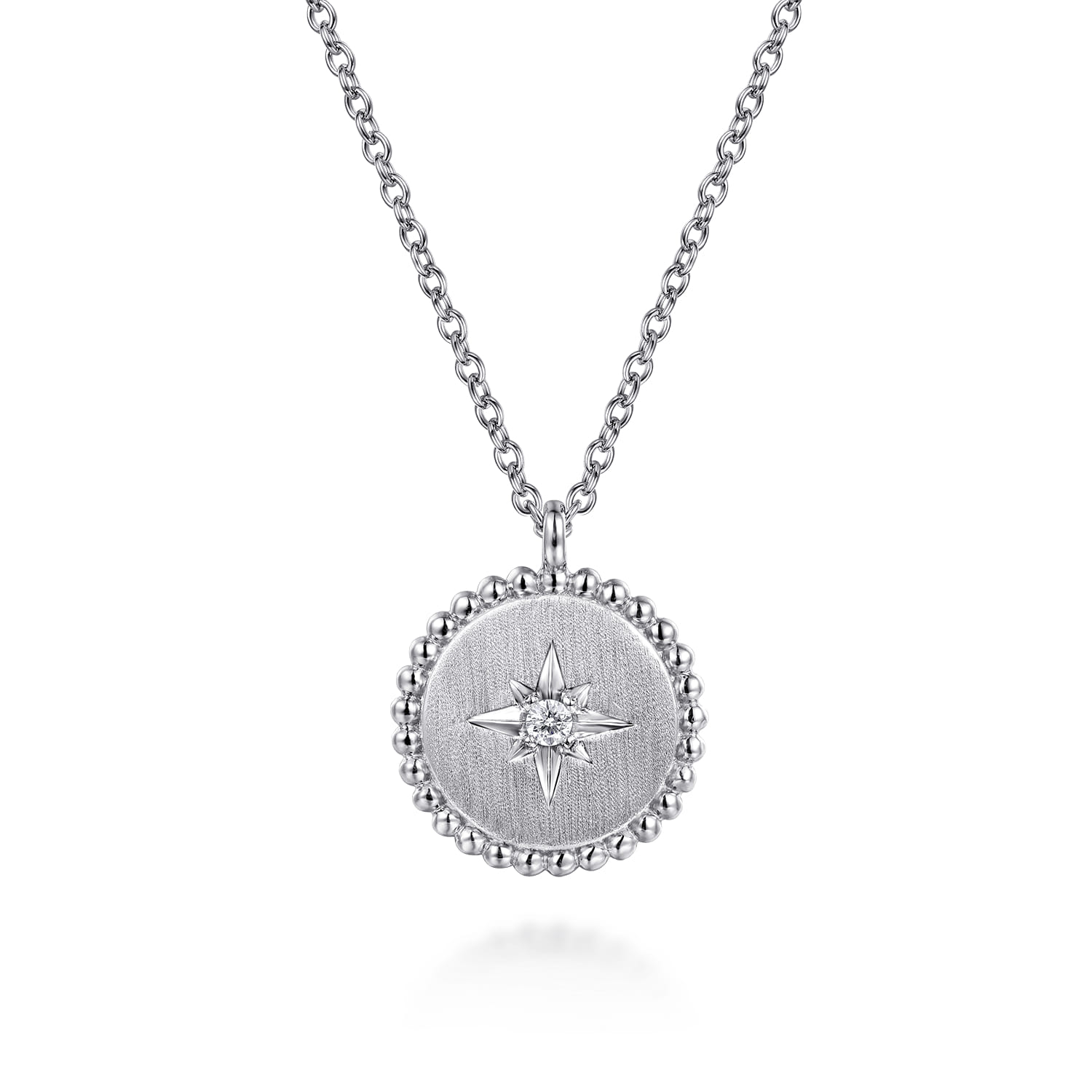 925 Silver Medallion Bujukan Necklace. SKU: NK7907SV5JJ | Gabriel