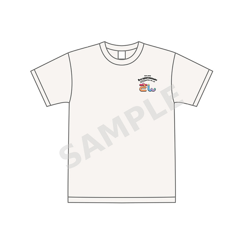 FRUITS ZIPPER 3rd Anniv.Tシャツ/バニラホワイト（超超超ver