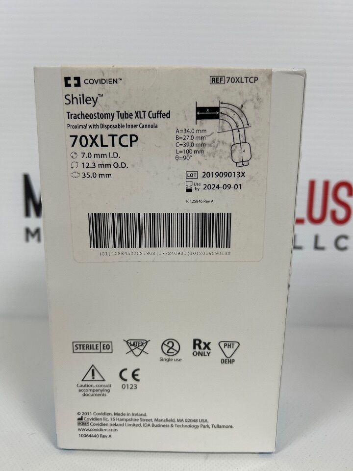 New COVIDIEN 70XLTCP Shiley™ Tracheostomy Tube XLT Cuffed Proximal