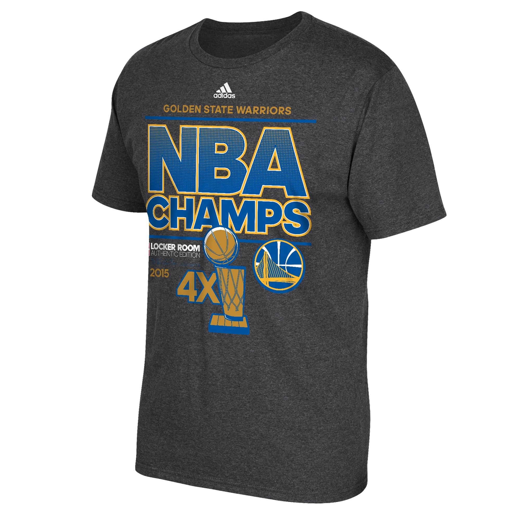 Men's adidas Gray Golden State Warriors 2015 NBA Finals Champions