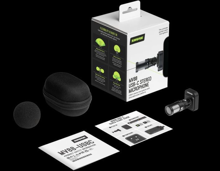Shure's New MV88 USB-C Mic Turns Your Phone Into A Pro Grade