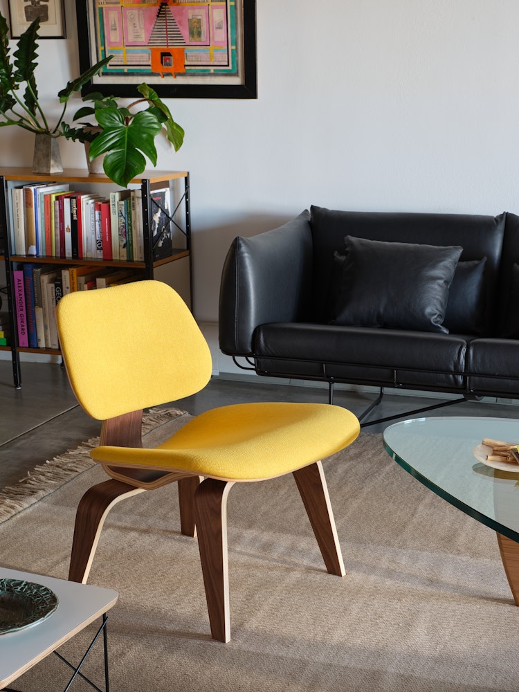 Eames Molded Plywood Lounge Chair Wood Base (LCW), Non Upholstered