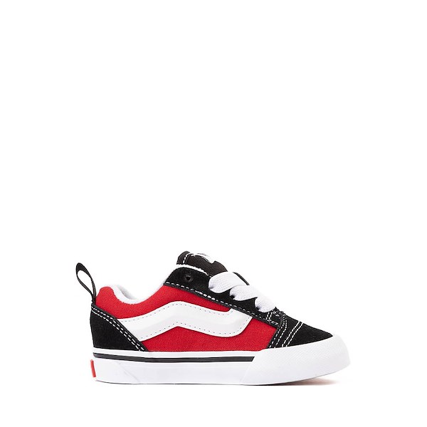 Vans Knu Skool Skate Shoe - Baby / Toddler - Black / Red | Journeys