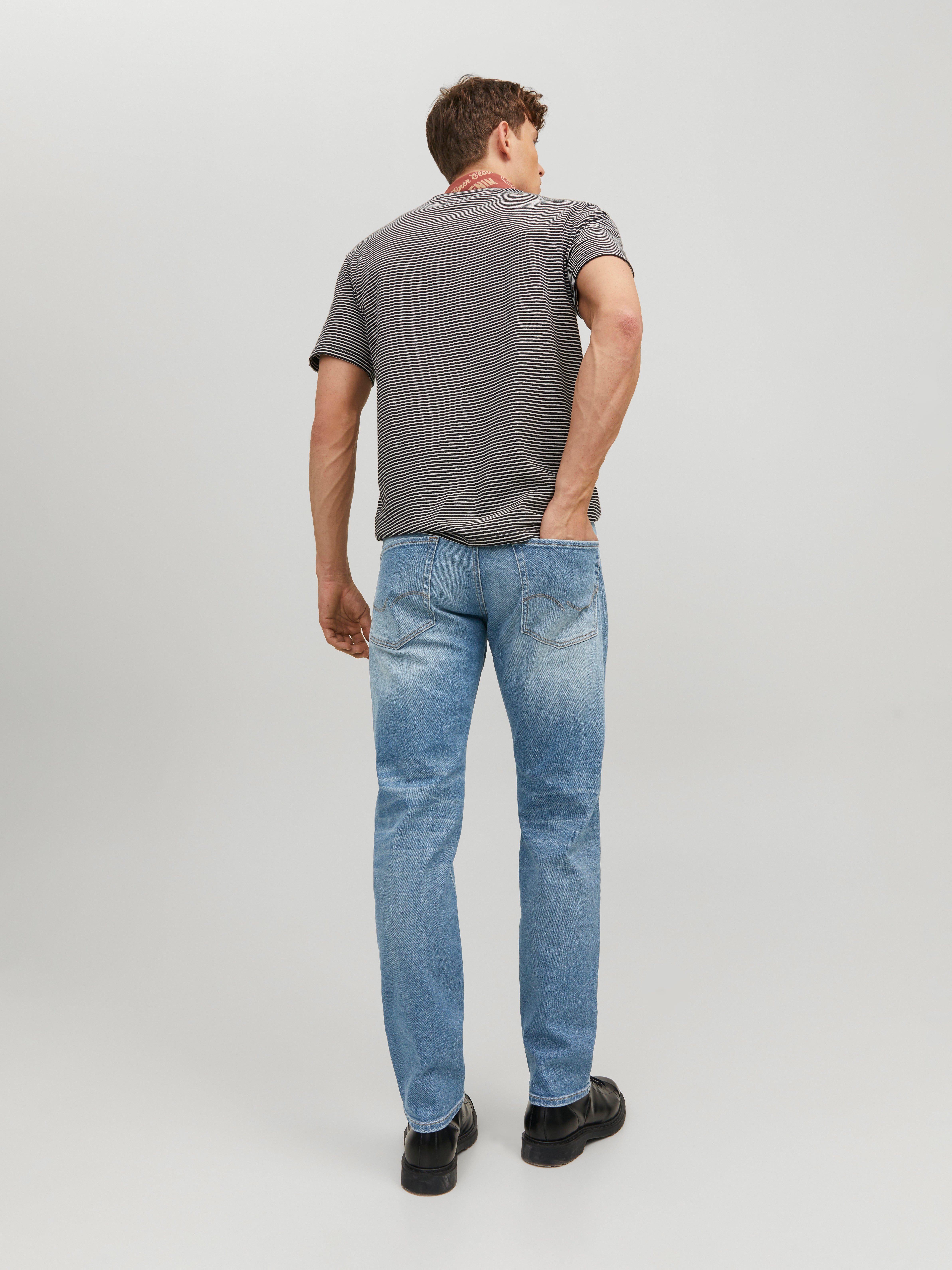 JJIMIKE JJORIGINAL JOS 011 NOOS Tapered fit jeans | Medium Blue