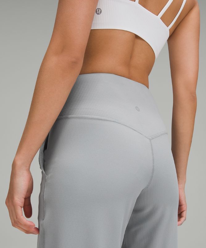ルルレモン Align™ ハイライズ リブワイドレッグパンツ 30インチ