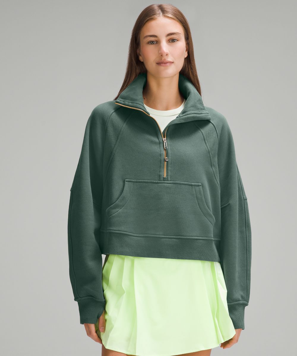 Scuba オーバーサイズ ファネルネックハーフジップ *ゴールドジッパー