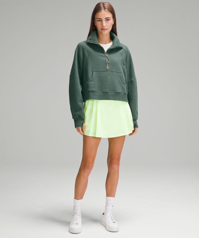 Scuba オーバーサイズ ファネルネックハーフジップ *ゴールドジッパー