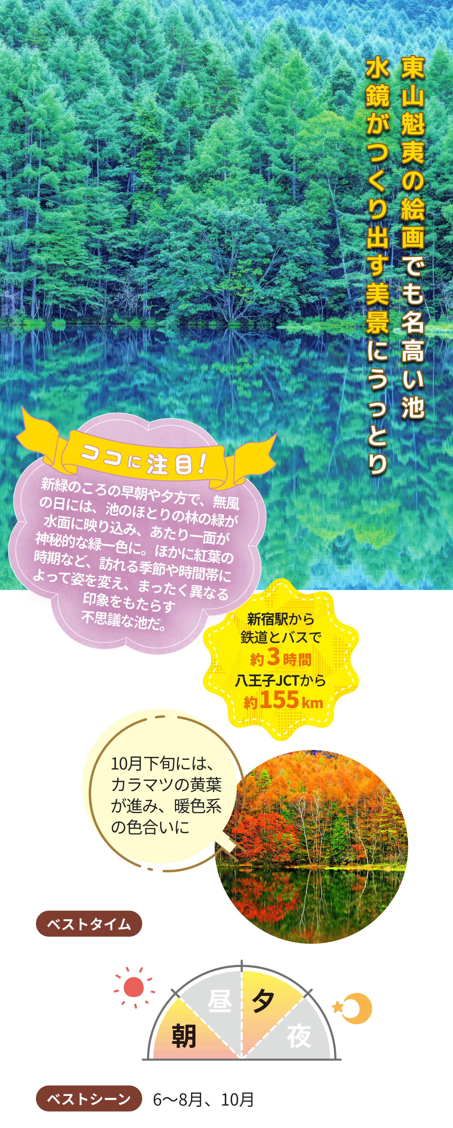 水が作り出す御射鹿池の神秘的な絶景｜長野県蓼科へ日帰り旅 | るるぶ+
