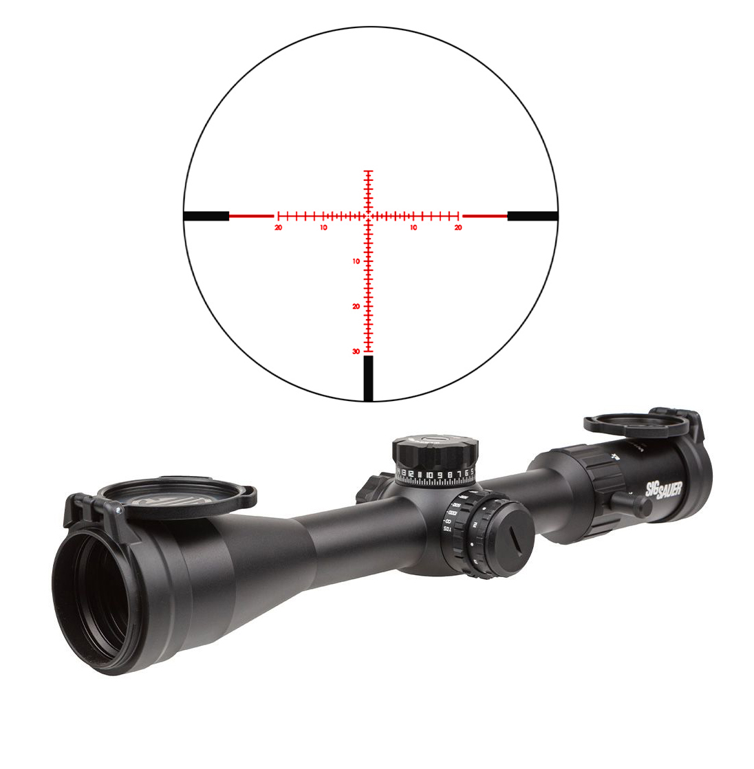 SIG SAUER WHISKEY5 ライフルスコープ (2-10X42MM) チューブ径30mm