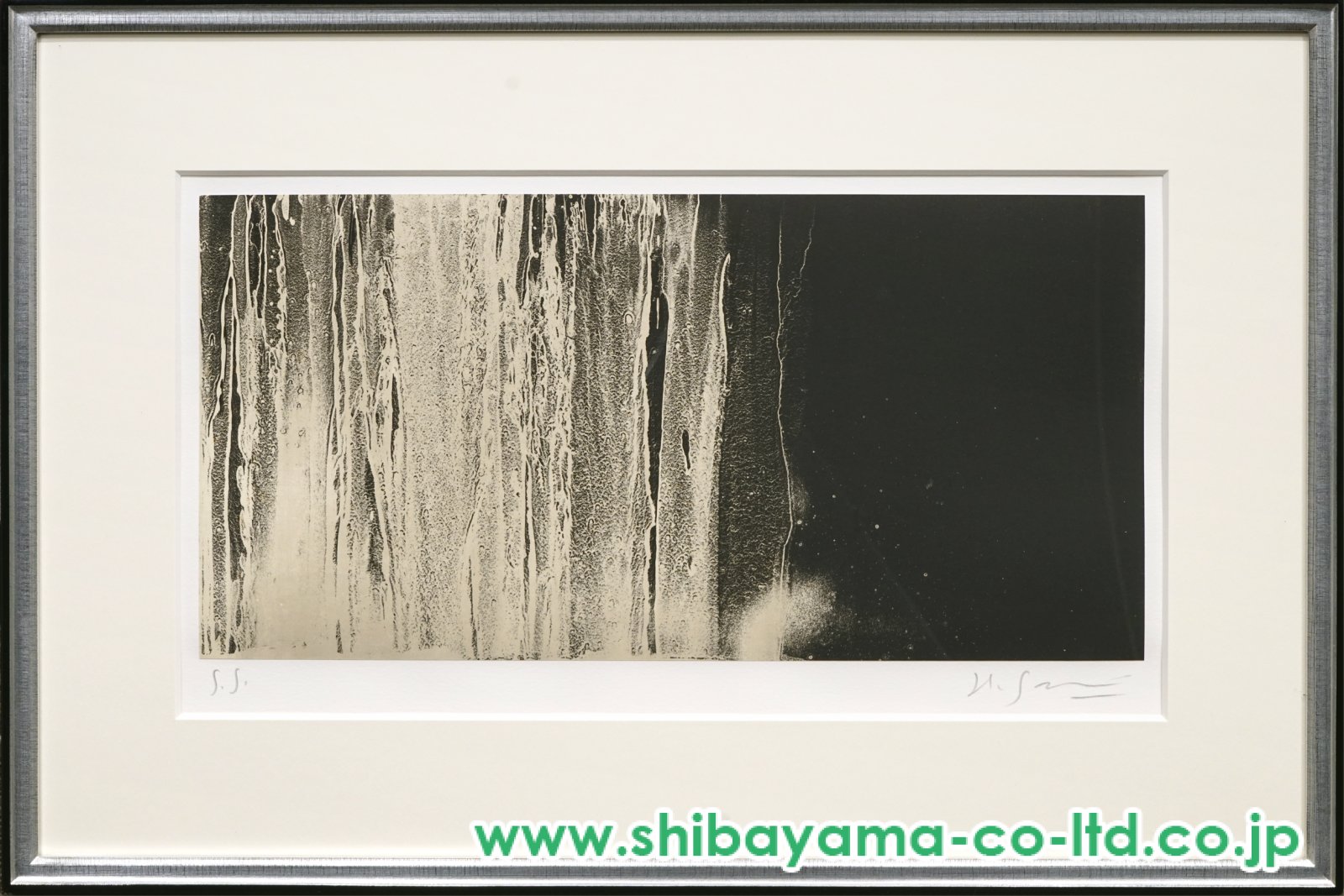 千住博「ウォーターフォール」エッチング :: 絵画買取・販売 - シバヤマ