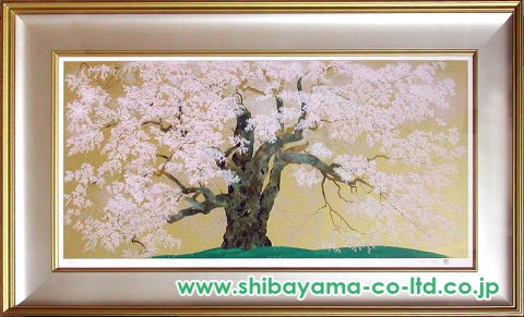 中島千波「醍醐桜」リトグラフ :: 絵画買取・販売 - シバヤマ