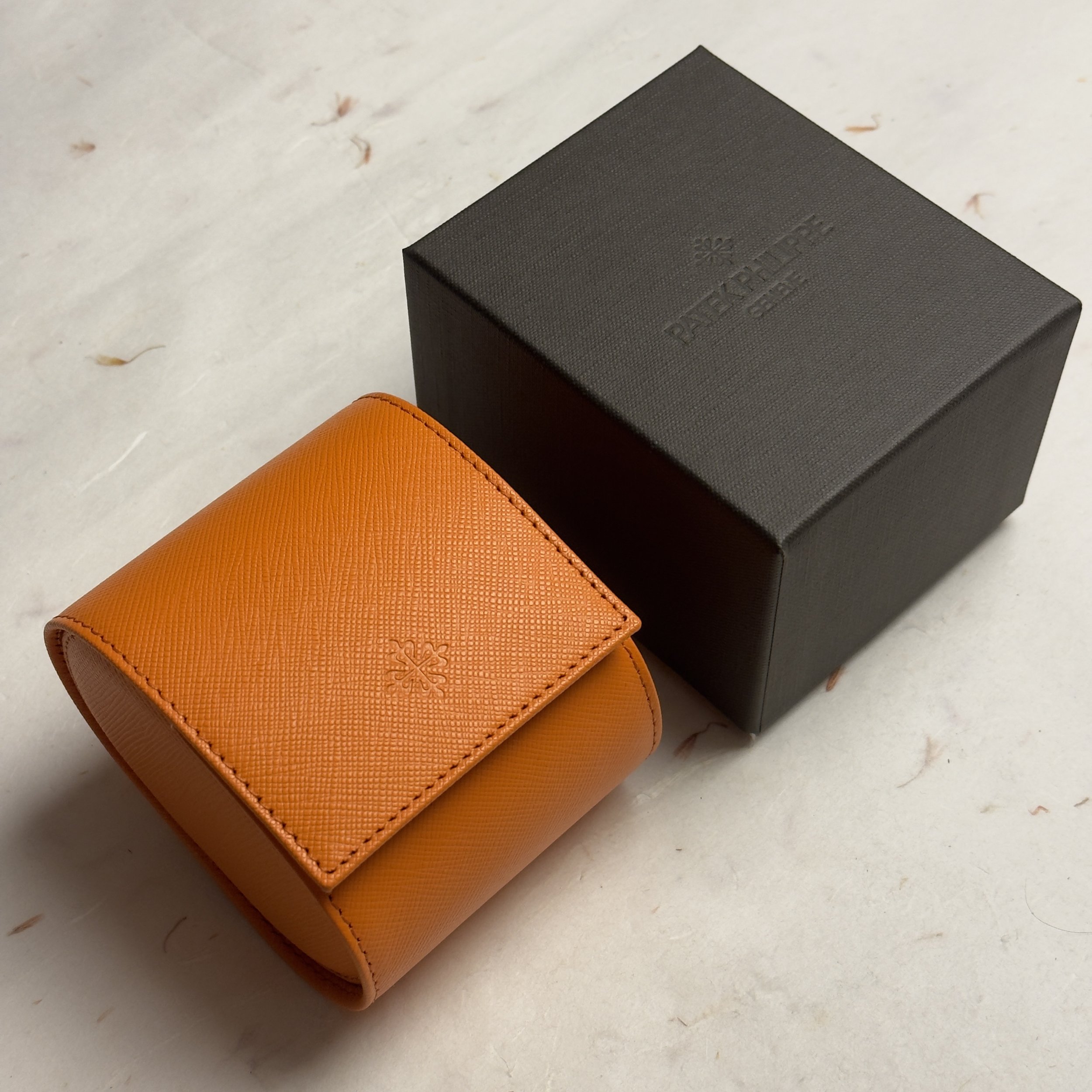 Patek Philippe Orange Leather Watch Case