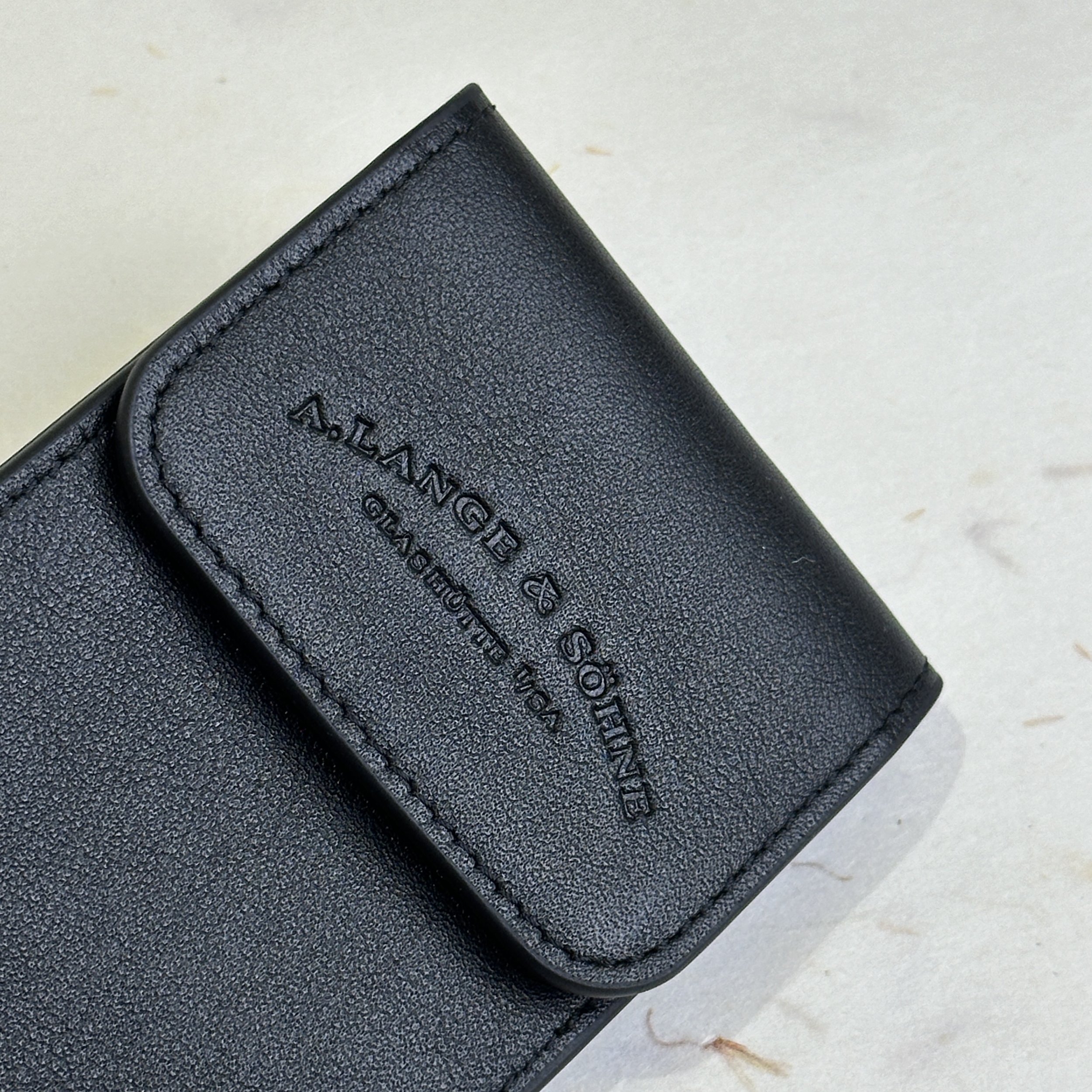 A. Lange & Söhne Noir Leather Watch Case