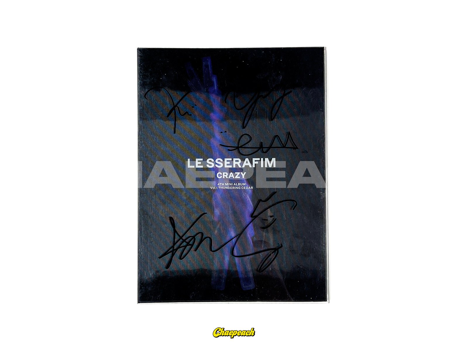 直筆サイン入りLE SSERAFIM FEARLESS BLACK PETROL LE SSERAFIM