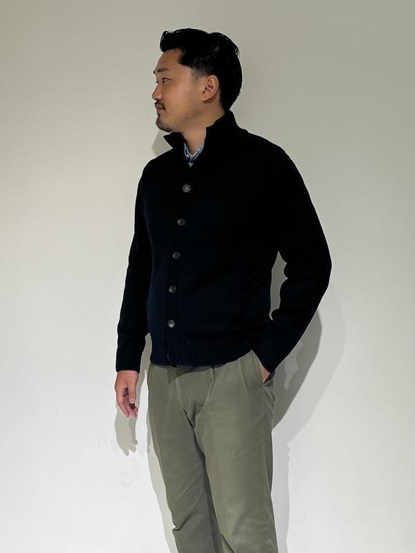 メンズ】スタンドカラーカーディガン | 読む、鎌倉シャツ