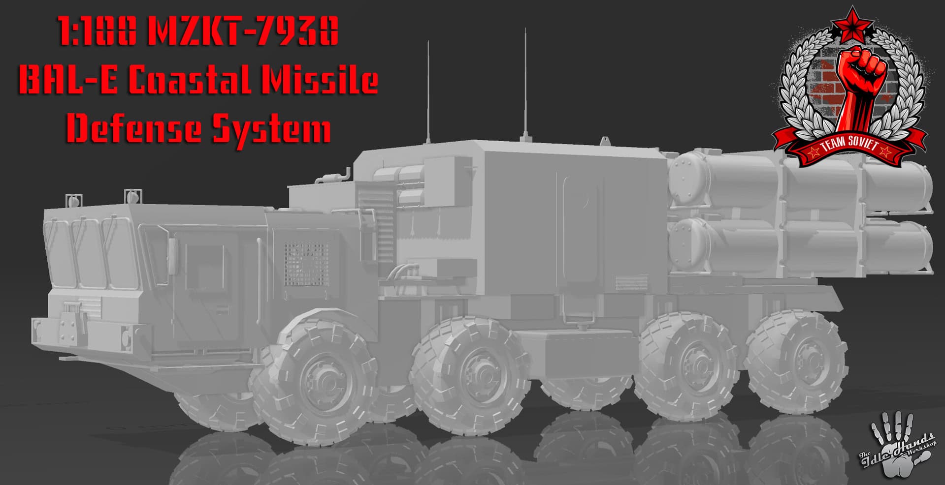 1:100 MZKT-7930 Astrolog BAL-E Coastal Missile Defense System by