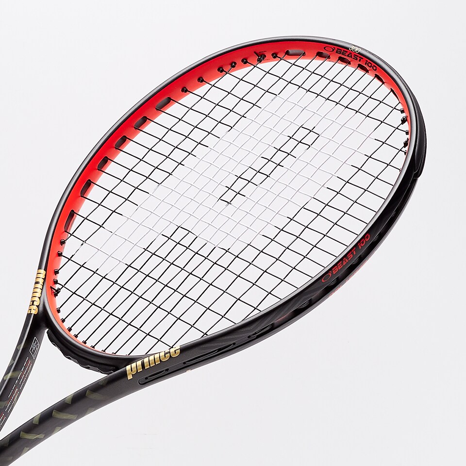 Prince O3 Beast 100 (300) - Black/Red - Mens Rackets | Pro:Direct
