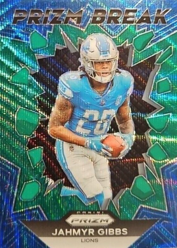 Jahmyr Gibbs 2023 Prizm #PB-5 Prizm Break - Green Wave Price Guide