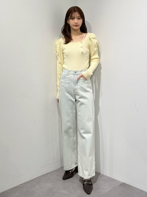 パールデニムパンツ（デニムパンツ）｜MERCURYDUO（マーキュリーデュオ