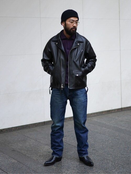 Schott × markaware for EDIFICE】別注 ONESTAR USA（ライダース