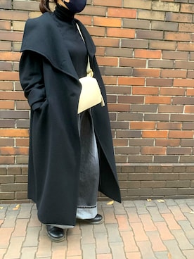 CLANE(クラネ)】アップネックオーバーコート 19101-0101を使った人気