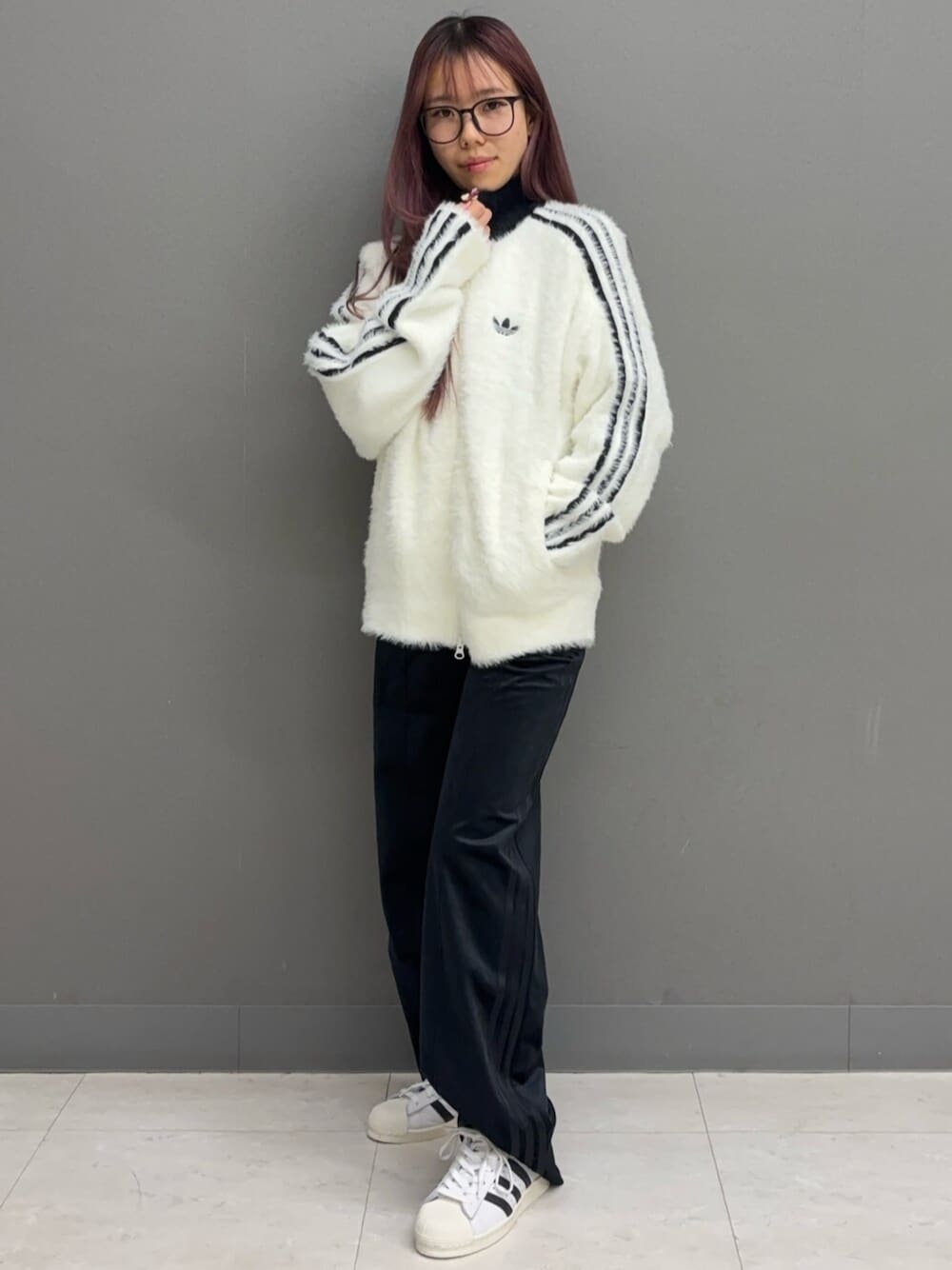 フェイクモヘヤ クラシック トラックトップ、アディカラー ベロア