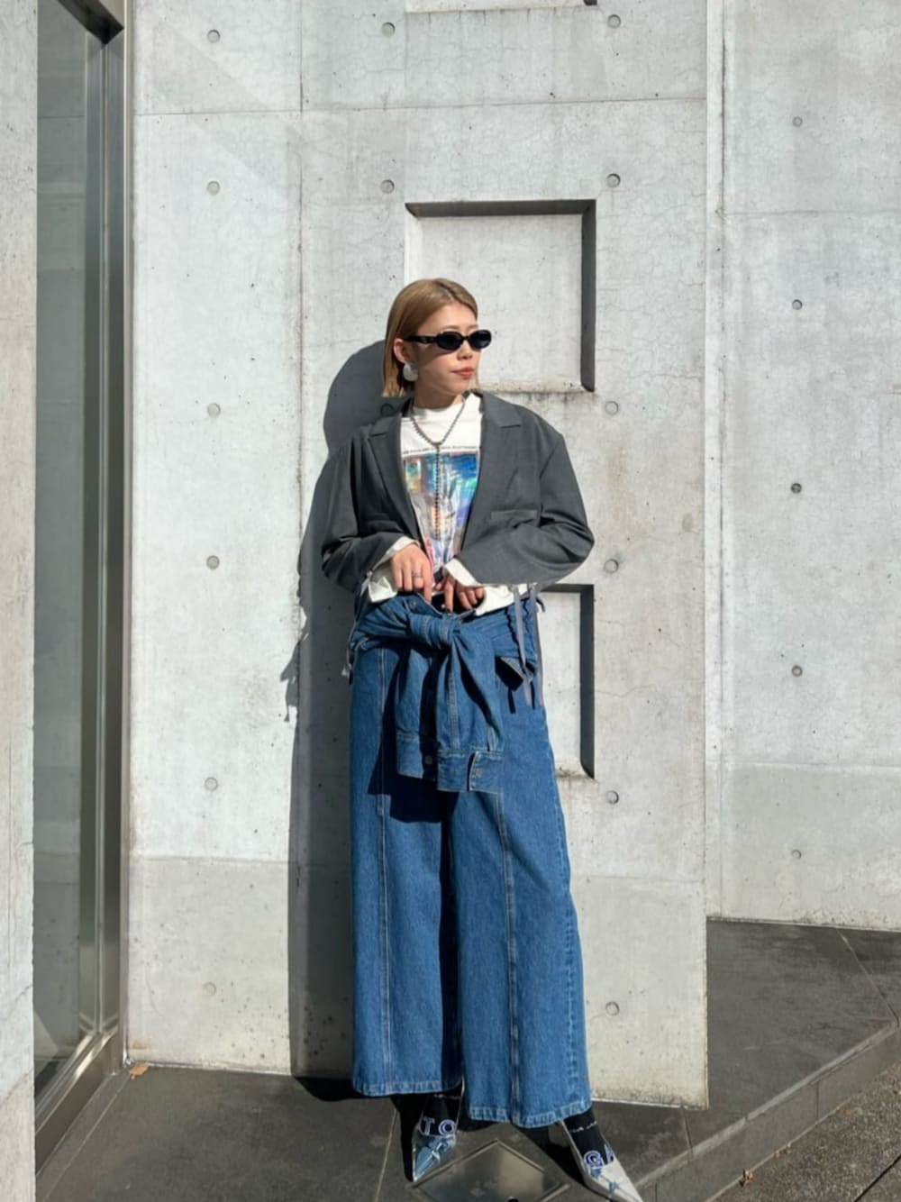 Denim Jumpsuit/デニムジャンプスーツ【MAISON SPECIAL/メゾン
