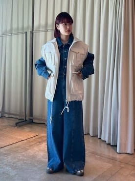 Denim Jumpsuit/デニムジャンプスーツ【MAISON SPECIAL/メゾン