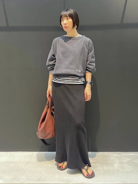 Curensology(カレンソロジー)/コットンリブタイトスカートを使った人気