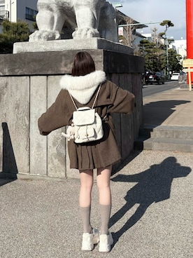 ベスト付き】ダッフルフレアコートを使った人気ファッション