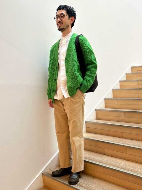 CABaN コットンタイプライター バンドカラーシャツ（シャツ/ブラウス