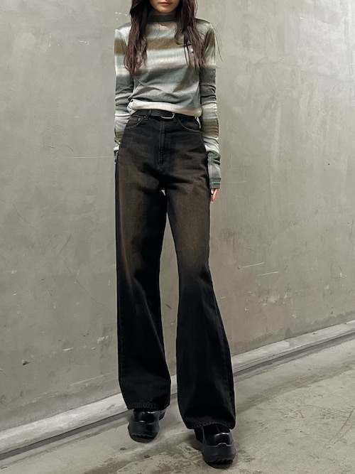 VEQUM】RIM WIDE JEANS（デニムパンツ）｜VEQUM（VEQUM）の