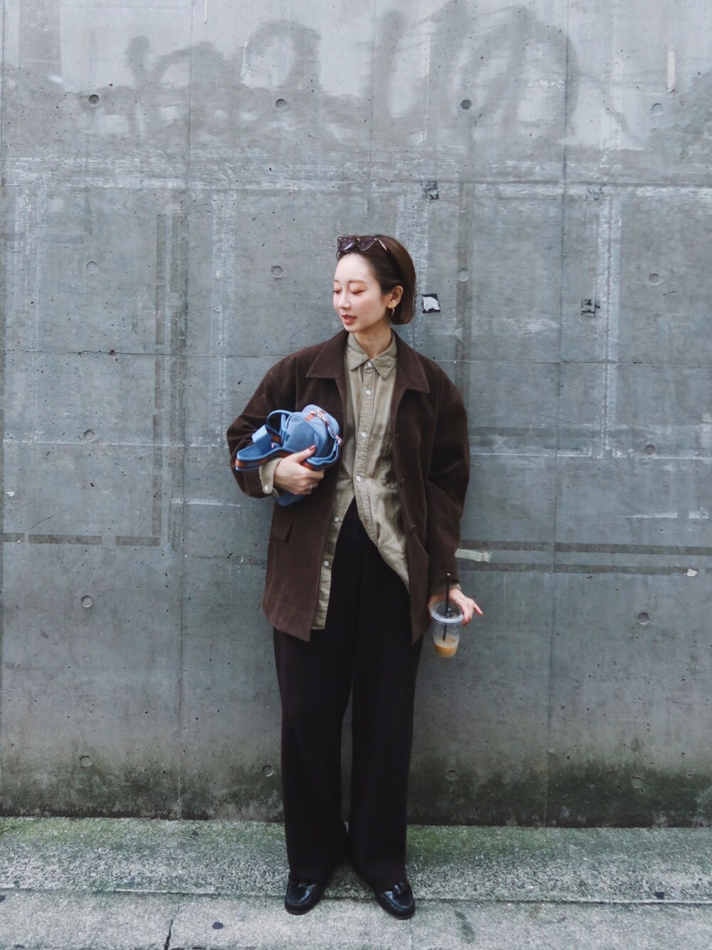 LA PEAU DE GEM】eco suede cover all/エコスウェードカバーオールを