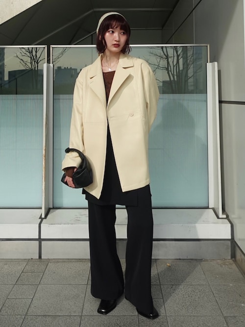 セール】2way Collar Over Jacket/2ウェイカラーオーバージャケット