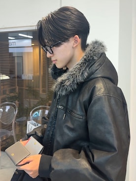 新色登場】DRAW CODE DOUBLE ZIP ARTIFICIAL 2WAY HOOD BLOUSON