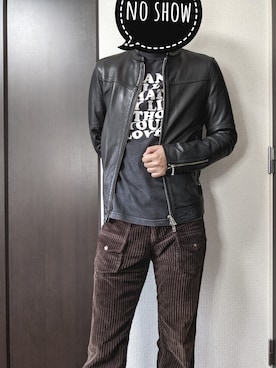 attack the mind 7のライダースジャケットを使った人気ファッション