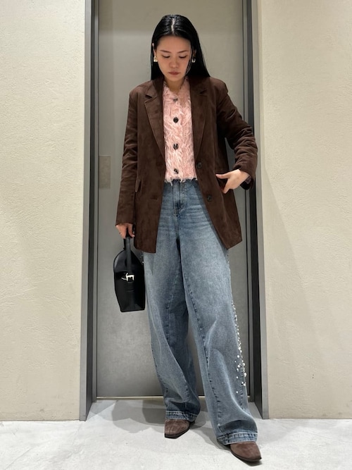 セール】ハイウエストビジューデニム（デニムパンツ）｜FRAY I.D