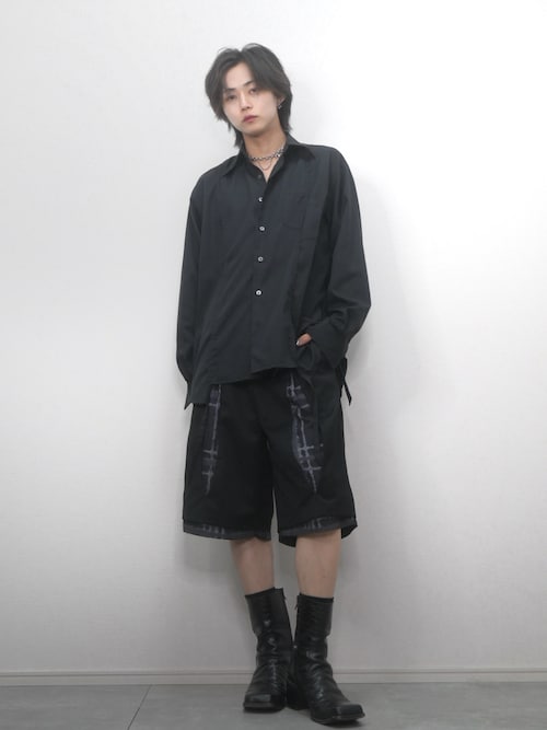 GRANCY】Damage Docking DesignShirt / ダメージ ドッキング デザイン