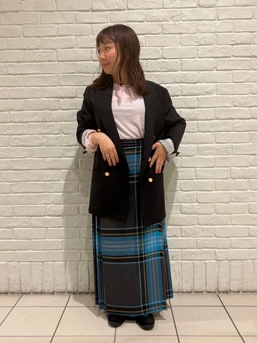 O'NEIL OF DUBLIN | ウーステッドウール ロングキルトスカート WOMEN