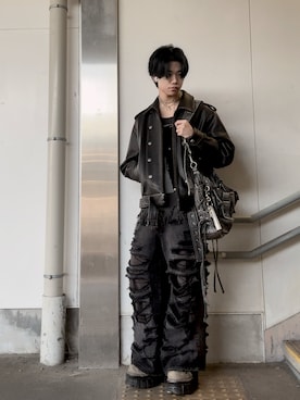 GRANCY】Napoleon Leather Blouson / ナポレオンレザーブルゾンを使っ