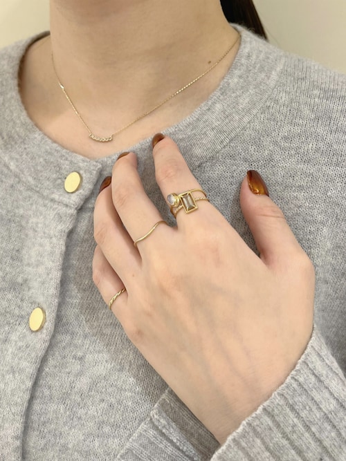 レイヤード] K10YG ツイスト リング（リング）｜ete（エテ）の