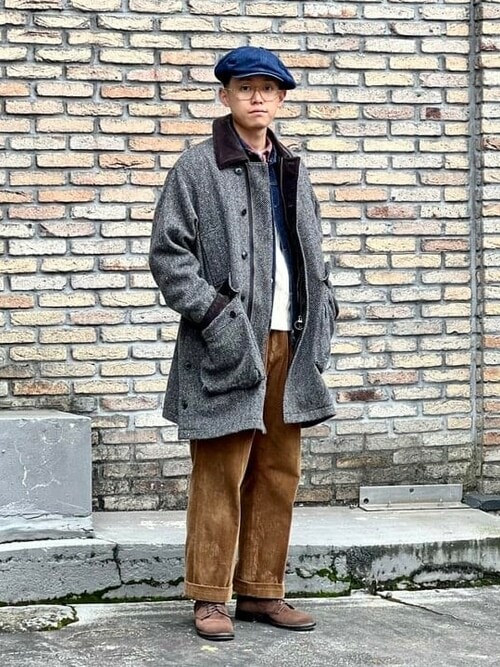 BEAMS MENBEAMS PLUSさんのステンカラーコートを使ったコーディネート