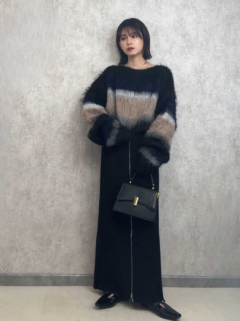 PERVERZE（パーバーズ）の「Double Stripe Top and Scarf（Tシャツ