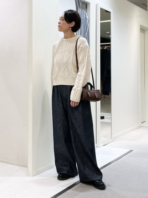 セール】ガンジーニット クルーネックプルオーバー（ニット/セーター