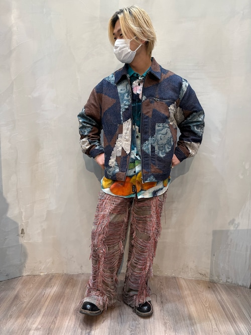 Desigual（デシグアル） チェスターコート コート パッチワーク